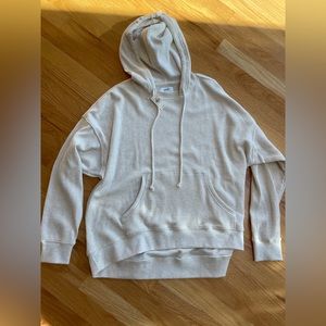 Aerie Waffle Knit Cream Hoodie